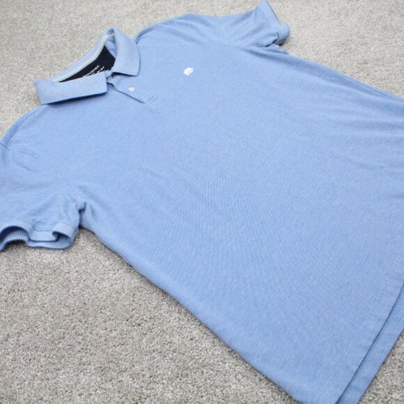 Banana Republic Polo Shirt Mens XL Blue Slim Fit Cotton Short Sleeve Pullover - Picture 6 of 12
